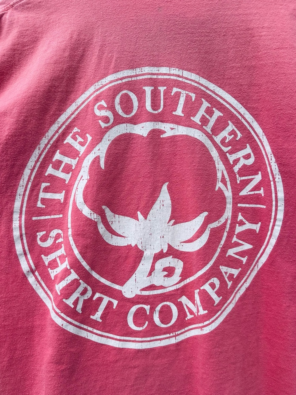 The Southern Shirt Company Coral Pocket Tee Large Unisex